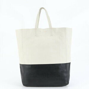 Celine Horizontal Cabas Leather Tote Bag Shoulder Handbag REM